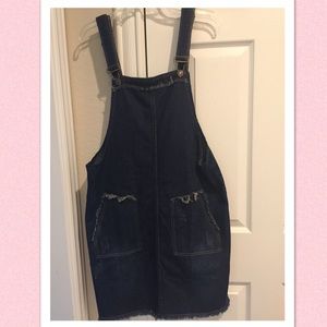 Denim jumper dress